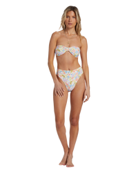 The Billabong Womens Dream Chaser Tanlines Maui Bikini Bottoms in Multi