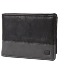 The Billabong Mens Dimension Wallet in Black Charcoal