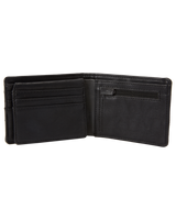 The Billabong Mens Dimension Wallet in Black Charcoal