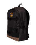 The Billabong Command Stash Backpack in Washed Black