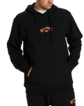 The Billabong Mens Core Arch Hoodie in Black