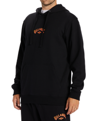 The Billabong Mens Core Arch Hoodie in Black