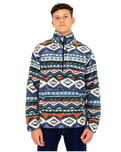 The Billabong Mens Boundary Mock Fleece Jacket in Multi