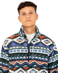 The Billabong Mens Boundary Mock Fleece Jacket in Multi