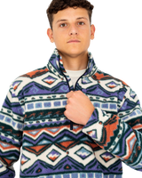 The Billabong Mens Boundary Mock Fleece Jacket in Multi