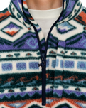 The Billabong Mens Boundary Mock Fleece Jacket in Multi