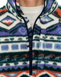 The Billabong Mens Boundary Mock Fleece Jacket in Multi