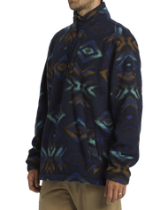 The Billabong Mens Boundary Fleece Jacket in Navy