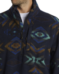 The Billabong Mens Boundary Fleece Jacket in Navy