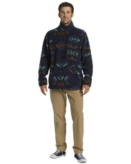 The Billabong Mens Boundary Fleece Jacket in Navy