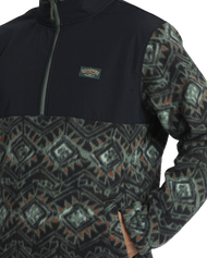 The Billabong Mens Boundary Re-Issue Fleece Jacket in Black