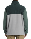 The Billabong Mens Boundary Trail Zip Fleece Jacket in Forest Green