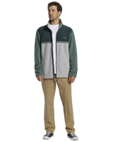 The Billabong Mens Boundary Trail Zip Fleece Jacket in Forest Green