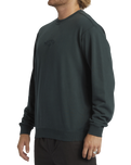 The Billabong Mens Wave Washed Sweatshirt in Forest Green