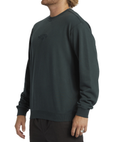 The Billabong Mens Wave Washed Sweatshirt in Forest Green