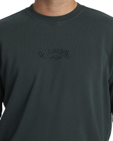 The Billabong Mens Wave Washed Sweatshirt in Forest Green