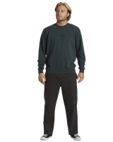 The Billabong Mens Wave Washed Sweatshirt in Forest Green