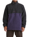 The Billabong Mens Boundary Tombstone Fleece in Black Heather