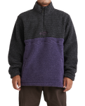 The Billabong Mens Boundary Tombstone Fleece in Black Heather