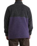 The Billabong Mens Boundary Tombstone Fleece in Black Heather