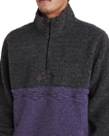 The Billabong Mens Boundary Tombstone Fleece in Black Heather