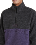 The Billabong Mens Boundary Tombstone Fleece in Black Heather