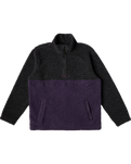 The Billabong Mens Boundary Tombstone Fleece in Black Heather