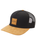 The Billabong Mens Stacked Trucker Cap in Black & Tan