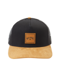 The Billabong Mens Stacked Trucker Cap in Black & Tan