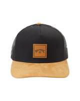 The Billabong Mens Stacked Trucker Cap in Black & Tan