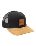 The Billabong Mens Stacked Trucker Cap in Black & Tan