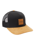 The Billabong Mens Stacked Trucker Cap in Black & Tan