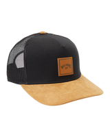 The Billabong Mens Stacked Trucker Cap in Black & Tan