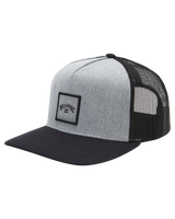 The Billabong Mens Stacked Trucker Cap in Grey Heather