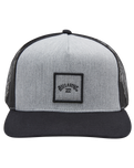 The Billabong Mens Stacked Trucker Cap in Grey Heather