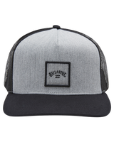 The Billabong Mens Stacked Trucker Cap in Grey Heather