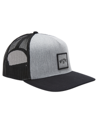 The Billabong Mens Stacked Trucker Cap in Grey Heather