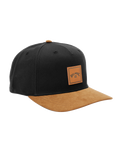 Stacked Snapback Cap in Black & Tan