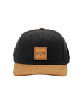 Stacked Snapback Cap in Black & Tan