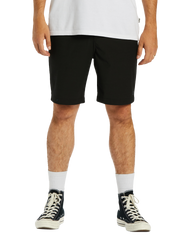 The Billabong Mens Crossfire Solid Walkshorts in Black