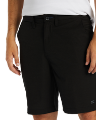 The Billabong Mens Crossfire Solid Walkshorts in Black