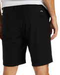 The Billabong Mens Crossfire Solid Walkshorts in Black