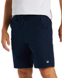 Crossfire Solid Walkshorts in Navy