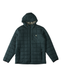 The Billabong Mens Journey Puffer Jacket in Dark Forest