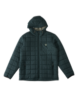 The Billabong Mens Journey Puffer Jacket in Dark Forest