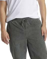 The Billabong Mens Larry Cord Trousers in Slate Green