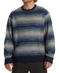 The Billabong Mens Stripe Crew Jumper in Navy