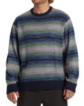 The Billabong Mens Stripe Crew Jumper in Navy