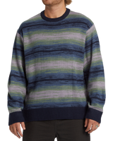 The Billabong Mens Stripe Crew Jumper in Navy