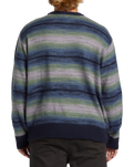 The Billabong Mens Stripe Crew Jumper in Navy